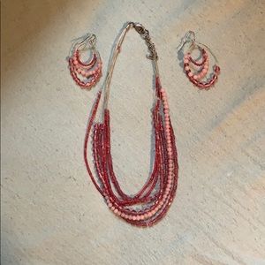 Necklace and earring set
